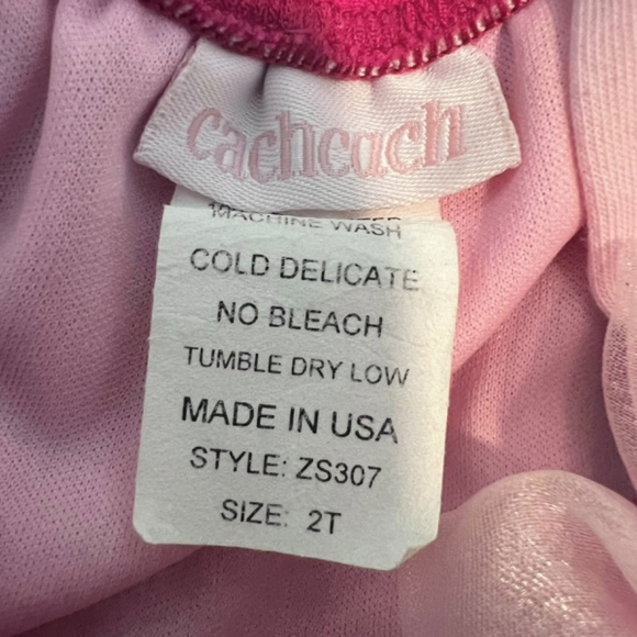 CachCach Pink Ruffle Bubble Tank Dress 2T - Picture 4 of 4